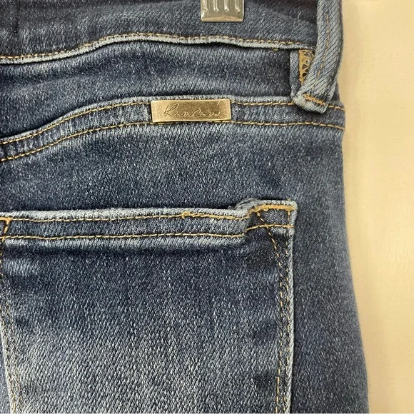 KanCan Dark Blue Distressed Flare Jeans L9 - Picture 7 of 7